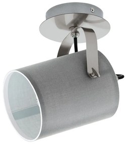 Φωτιστικό Οροφής Spot Villabate 98138 Grey Eglo Metal, Fabric