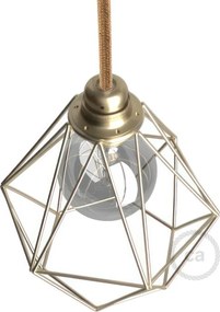 Μεταλλικό Πλαίσιο Διαμάντι Ε27 Χρυσό