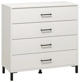 Chest of drawers Vienne 4F White 93x40x90 cm