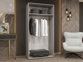 Ντουλάπα Alicante-Δίφυλλη-Φυσικό - Μαύρο