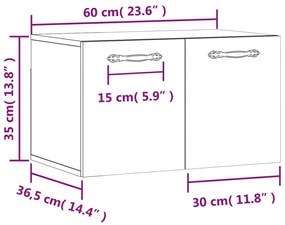 ΝΤΟΥΛΑΠΙ ΤΟΙΧΟΥ ΓΚΡΙ SONOMA 60X36,5X35 ΕΚ. ΕΠΕΞΕΡΓΑΣΜΕΝΟ ΞΥΛΟ 830018