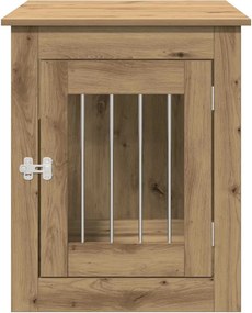 vidaXL Έπιπλα κλουβιού σκύλου Artisan Oak 55x75x65 cm