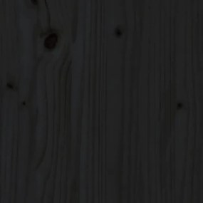 vidaXL Κάλυμμα Καλοριφέρ Μαύρο 108,5x19x84 εκ. από Μασίφ Ξύλο Πεύκου