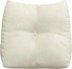 vidaXL Μαξιλάρι Πλάτης Κρεμ 45 x 24 x 50 εκ Βελούδο