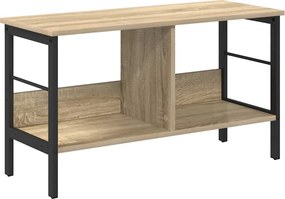vidaXL Ράφι Βιβλίων 2 επιπέδων 82 x 32 x 47 εκ. Επεξεργασμένο Ξύλο