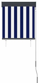 vidaXL Στόρι Σκίασης Ρόλερ Εξωτερικού Χώρου Μπλε / Λευκό 60 x 250 εκ.