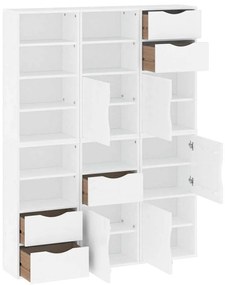 vidaXL Πλαϊνά ντουλάπια 6 τεμ. ODDA 40x24x79 εκ. από Μασίφ Ξύλο Πεύκου