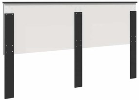 vidaXL Κεφαλάρι Μαύρη Οξυά 180 cm Επεξεργασμένο ξύλο