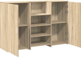VidaXL Γραφείο υποδοχής Sonoma Δρυς 155x50x103,5εκ. Επεξεργασμένο Ξύλο