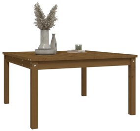 Τραπέζι Κήπου Μελί 82,5x82,5x45 εκ. από Μασίφ Ξύλο Πεύκου - Καφέ