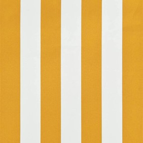 vidaXL Τέντα Συρόμενη Κίτρινο / Λευκό 250 x 150 εκ.