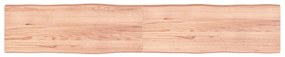 vidaXL Επιφ Τραπεζιού Αν Καφέ 220x40x(2-6)εκ.Ακατέργ. Μασίφ Ξύλο Δρυός