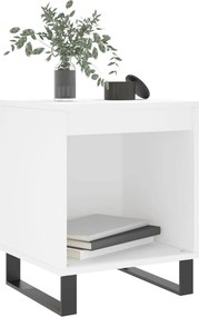 vidaXL Κομοδίνο Λευκό 40 x 35 x 50 εκ. από Επεξεργασμένο Ξύλο