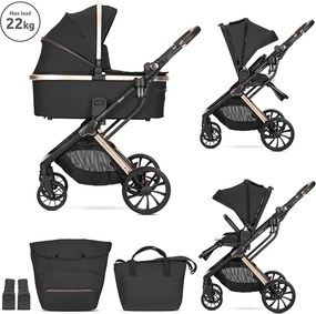 BABY STROLLER GLORY 2in1 BLACK +ADAPTER+pram body