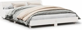 vidaXL Σκελετός Κρεβ. Χωρίς Στρώμα Λευκό 120x200 εκ Μασίφ Πεύκο