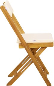 vidaXL Καρέκλες εξωτερικής βεράντας 8 pcs Λευκό κρεμ 40 x 53 x 80 εκ