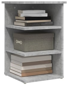 vidaXL Βοηθητικό Ντουλάπι Γκρι Σκυρ. 35 x 35 x 55 εκ. από Επεξ. Ξύλο