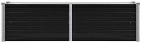 vidaXL Ζαρντινιέρα Υπερυψωμένη Ανθρακί 160x40x45 εκ. Γαλβαν. Χάλυβας