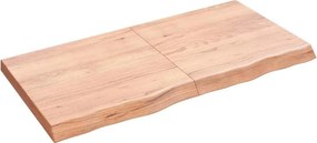 vidaXL Πάγκος Μπάνιου Αν. Καφέ 120x60x(2-6) εκ. Επεξεργ. Μασίφ Ξύλο