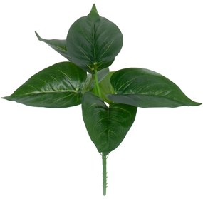 GloboStar® POTHOS 78266 Τεχνητό Φυτό Πόθος - Μπουκέτο Διακοσμητικών Φυτών - Κλαδιών με Φύλλωμα Πράσινο Υ28cm