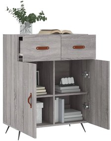 vidaXL Ντουλάπι Γκρι Sonoma 69,5 x 34 x 90 εκ. από Επεξεργασμένο Ξύλο
