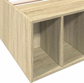 vidaXL Πλαίσιο Κρεβατιού Sonoma Δρυς 90x200 εκ. Επεξεργασμένο Ξύλο