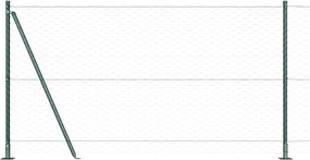 vidaXL Στύλος Περιφράξεων Πράσινο 10 x 1,2 μ (50 χλστ πλέγμα)