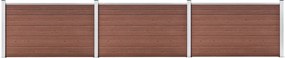 vidaXL Πάνελ Περίφραξης Καφέ 526 x 106 εκ. από WPC