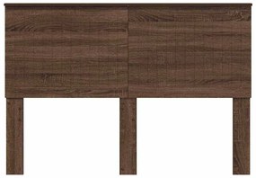 vidaXL Κεφαλάρι με κεφαλάρι Καφέ δρυς 140 cm Επεξεργασμένο ξύλο