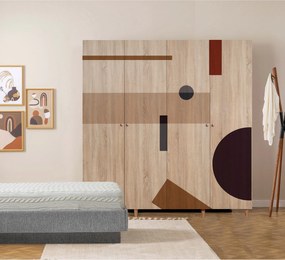 Τετραφυλλη Ντουλαπα Σονομα LONI 52x180x192