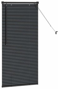vidaXL Ρολό Παραθύρου με κουρτίνες Άλλο Μαύρο 80 x 130 εκ Αλουμίνιο