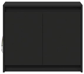 vidaXL Ντουλάπι με Φώτα LED Μαύρη 72x34x61 εκ. Επεξεργασμένο Ξύλο