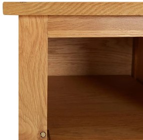 vidaXL Παπουτσοθήκη 90 x 37 x 45 εκ. από Μασίφ Ξύλο Δρυός
