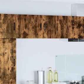 vidaXL Κρεμαστό ντουλάπι κουζίνας 2 pcs Καπνιστό Δρύς 50 x 31 x 40 εκ.