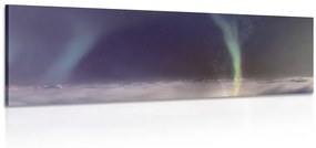 Εικόνα βόρειο σέλας σε παγωμένο τοπίο - 135x45