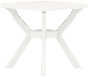 Τραπέζι Bistro Λευκό 70 x 70 x 72 εκ. Πλαστικό - Λευκό