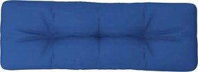 vidaXL Μαξιλάρι Παλέτας Μπλε Ρουά 120 x 40 x 12 εκ. Υφασμάτινο