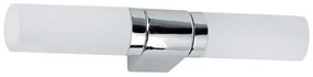Φωτιστικό Τοίχου - Απλίκα Robert 4104900 E14/2 White-Silver Viokef Metal, Glass