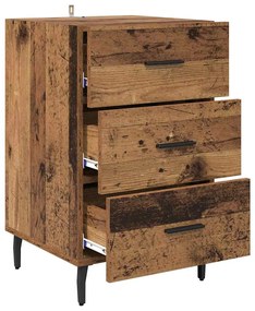vidaXL Κομοδίνο Παλιό ξύλο 40 x 40 x 66 εκ. Επεξεργασμένο ξύλο