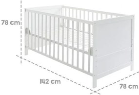 Κρεβάτι βρεφικό Mond-Λευκό