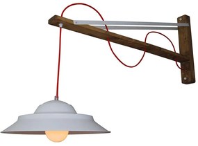 Φωτιστικό Τοίχου - Απλίκα HL-310W30 77-3164 Cahal White  Homelighting Metal,Wood