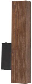 Φωτιστικό Τοίχου - Απλίκα Teo 6613 10x3,8x31cm Led 36W Black-Walnut TK Lighting