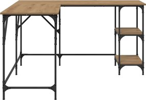 vidaXL Γραφείο Artisan Oak Επεξεργασμένο ξύλο 139 x 139 x 75 εκ.