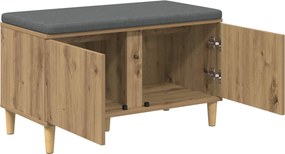 vidaXL Παγκάκι Χαλωρίου Τεχνίτικη Δρυς 80 x 38 x 46 εκ