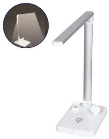 CHATEAU 86101 Μοντέρνο Φωτιστικό Γραφείου Λευκό LED 5 Watt 1000lm DC 5V Αφής & Καλώδιο Τροφοδοσίας USB με Ασύρματη Globostar 86101 Λευκό