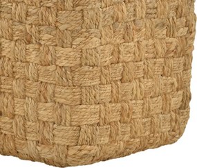 Σκαμπό Aropion Inart μπεζ 100% γιούτα 40x40x40εκ