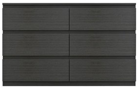 Συρταριέρα Cindy 6 συρταριών wenge 120x40x75εκ 120x40x75 εκ.