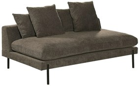 Ανάκλινδρο Riverton 696, Καφέ, 80x93x152cm, Ταπισερί, Πόδια: Μεταλλικά | Epipla1.gr