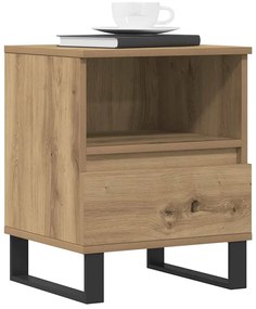 vidaXL Κομοδίνο τεχνίτης Δρυς 40x35x50 εκ. από Επεξεργασμένο Ξύλο