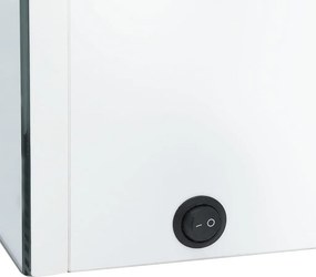 vidaXL Καθρέφτης Μπάνιου με Ντουλάπι &amp; LED Λαμπερό Λευκό 62x14x60 εκ.